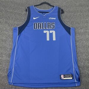 Authentic Nike Connect Luka Doncic Dallas Mavericks Jersey NBA Blue Mens‎ 58 3XL